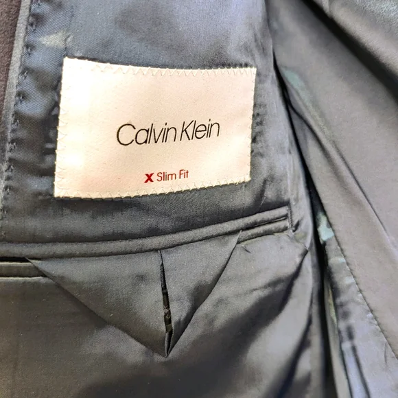 Calvin Klein Navy Blue Wool Jacket Size 38R - Picture 4 of 4